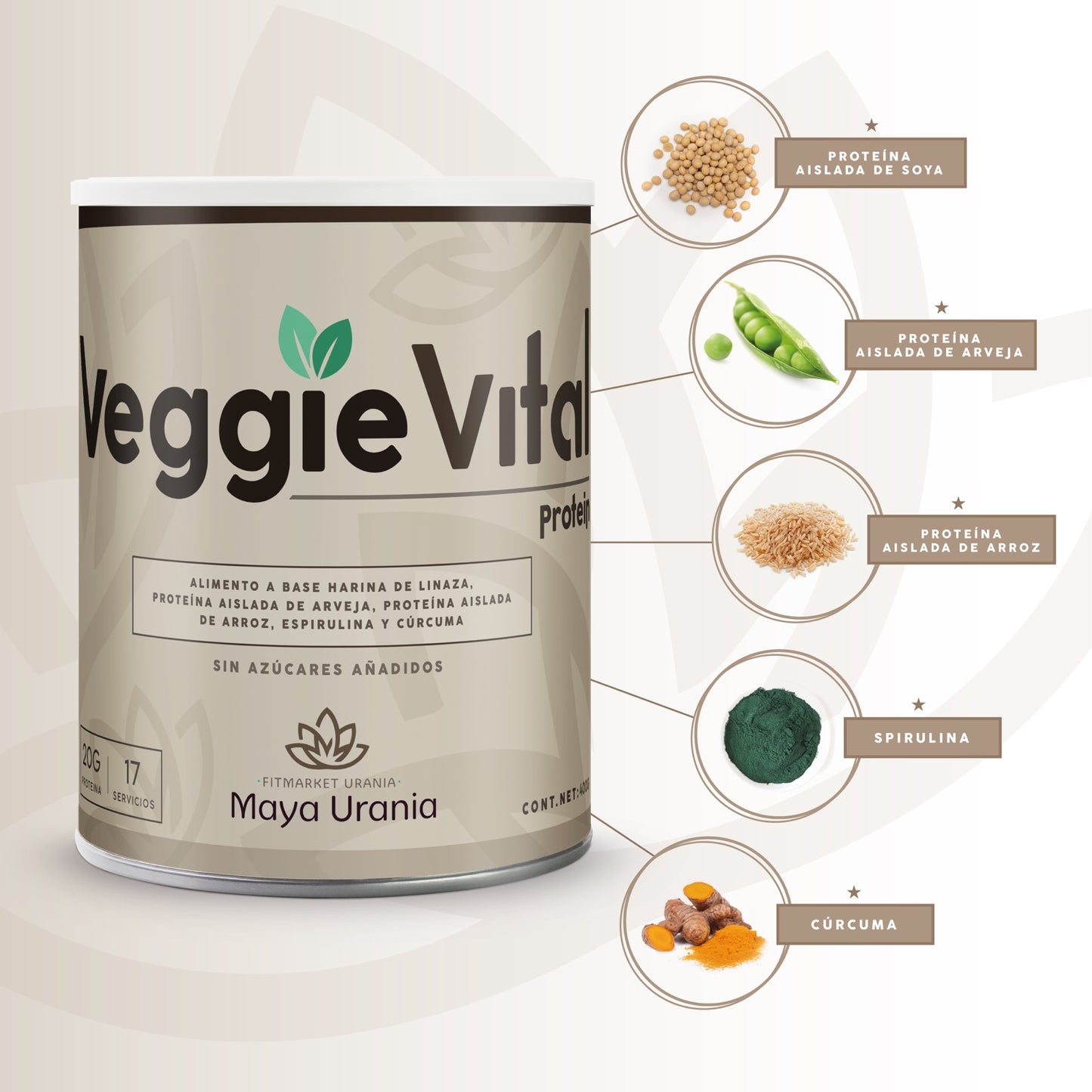 Proteína aislada Veggie Vital